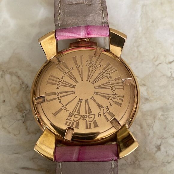 GaGa Milano 40mm Rose Gold Plated Multi-Colour Wristwatch - Picture 3 of 16